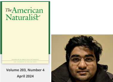 Mihir Umarani and Paper Cover &quot;The American Naturalist&